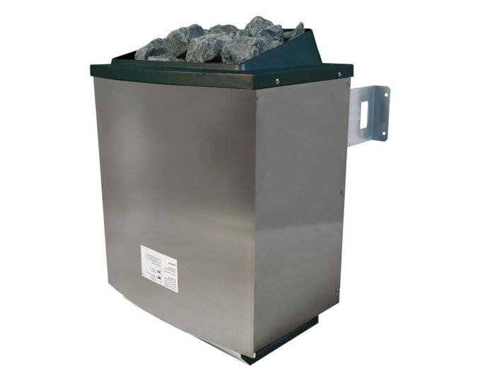 Karibu Sauna Taurin inkl. 9 kW Ofen ext. Steuerung, mit moderner Saunatür - ohne Dachkranz -