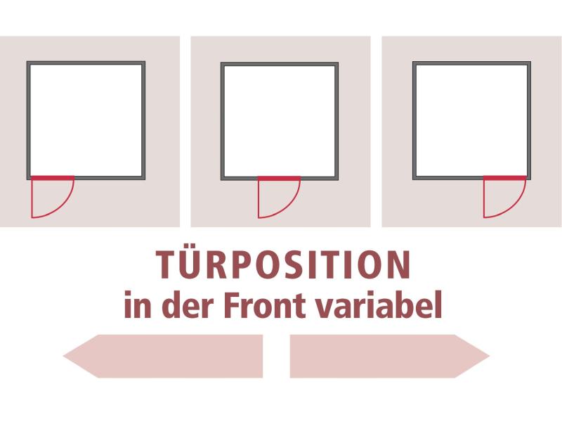 Karibu Sauna Variado inkl. 9 kW Ofen mit integr. Steuerung, mit Klarglas Ganzglastür -ohne Dachkranz