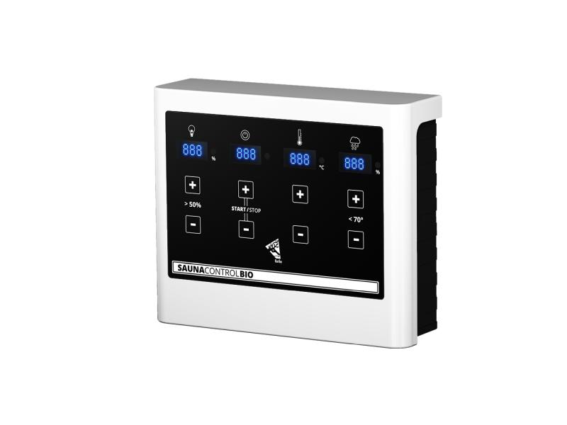 Karibu Saunahaus Mainburg 2 Set A terragrau -9 kW Bioofen ext. Steuerung