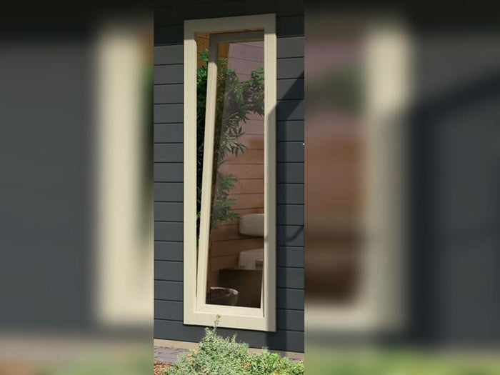 Karibu Saunahaus Mainburg 2 Set B ohne Ofen terragrau