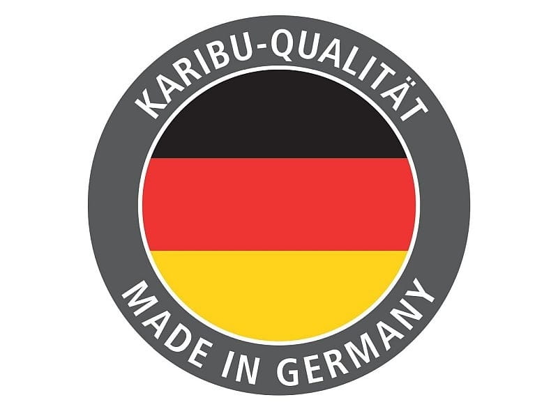 Karibu Saunahaus Mainburg 5 Set A naturbelassen- 9 kW Bioofen ext. Strg