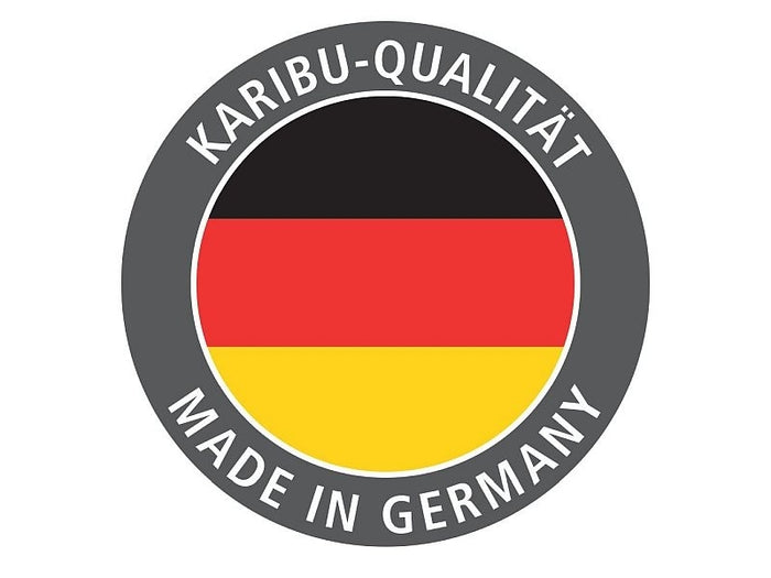 Karibu Saunahaus Mainburg 5 Set A ohne Ofen terragrau