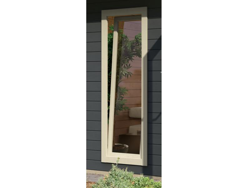 Karibu Saunahaus Mainburg 5 Set A terragrau- 9 kW Bioofen ext. Strg