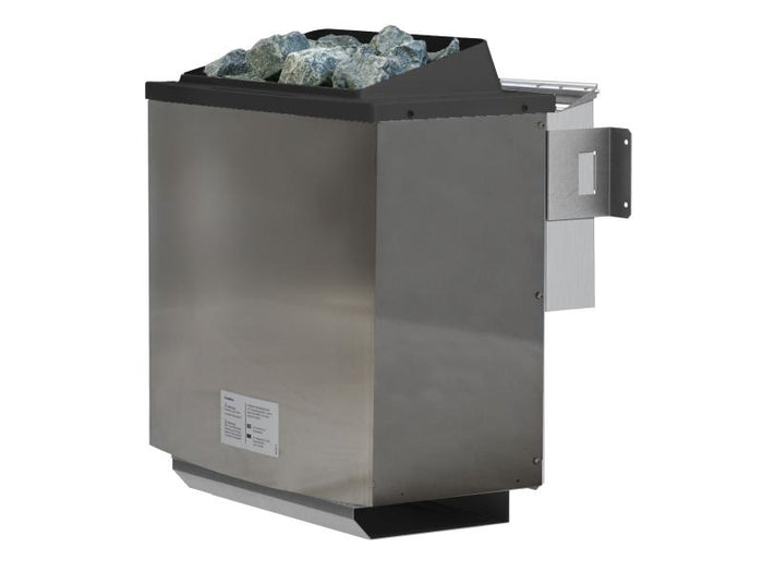 Karibu Saunahaus Mainburg 5 Set B naturbelassen- 9 kW Bioofen ext. Strg