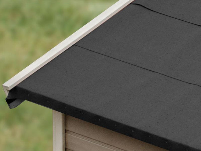 Karibu selbstklebende Bitumendachbahn schwarz 2,5 qm für Satteldachhäuser- 3 Rollen