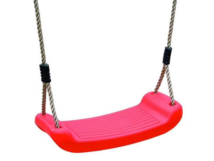 Karibu Spielturm Anna + Rutsche rot + Doppelschaukel