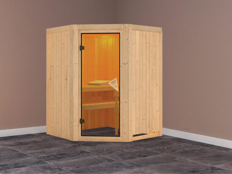 Larin - Karibu Sauna ohne Ofen - ohne Dachkranz -