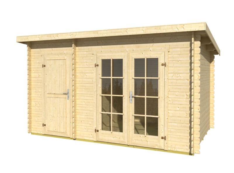 Lasita Blockbohlenhaus Belmont 1 2-Raum natur 28 mm