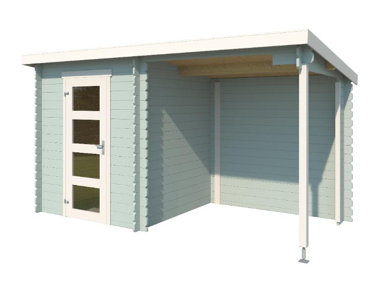 Lasita Blockbohlenhaus Jelle Plus schwedenrot 28 mm