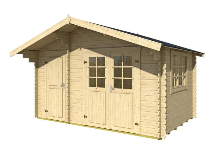 Lasita Blockbohlenhaus Keila 28 natur 2-Raum 28 mm