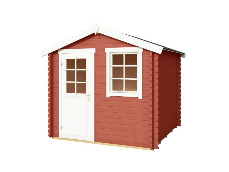 Lasita Blockbohlenhaus Wels 2 230 schwedenrot, 28 mm