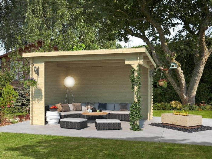 Lasita Unterstand / Lounge Buffalo 380 natur 28 mm