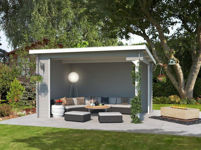 Lasita Unterstand / Lounge Buffalo 380 lichtgrau 28 mm