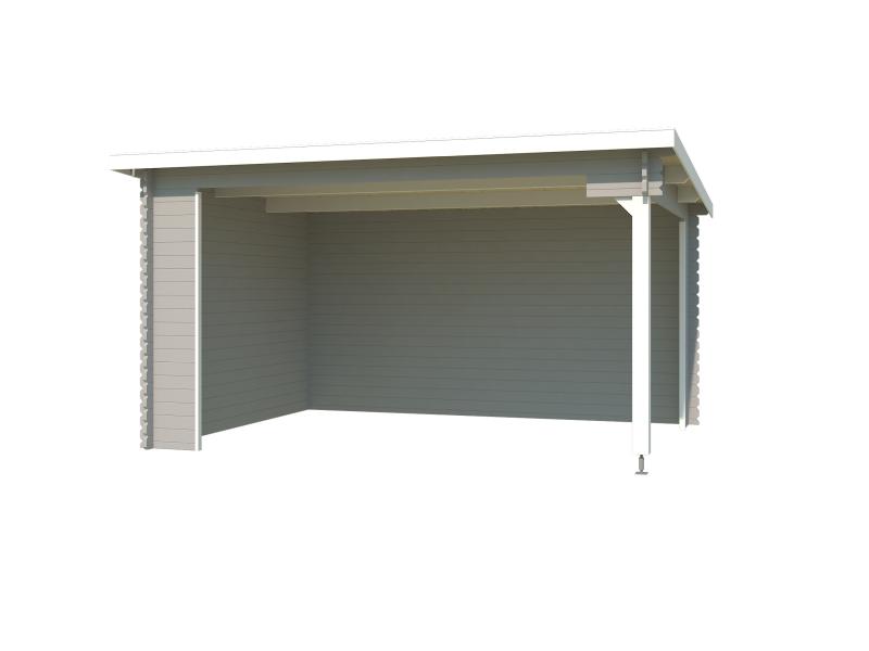 Lasita Unterstand / Lounge Columbus lichtgrau 34 mm