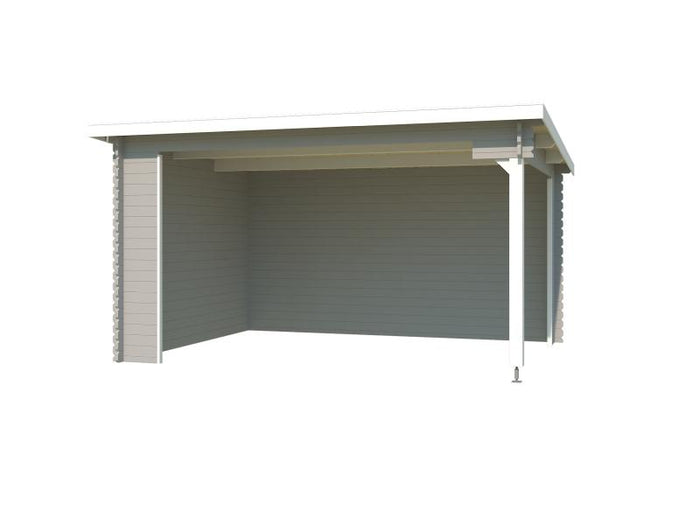 Lasita Unterstand / Lounge Columbus lichtgrau 34 mm