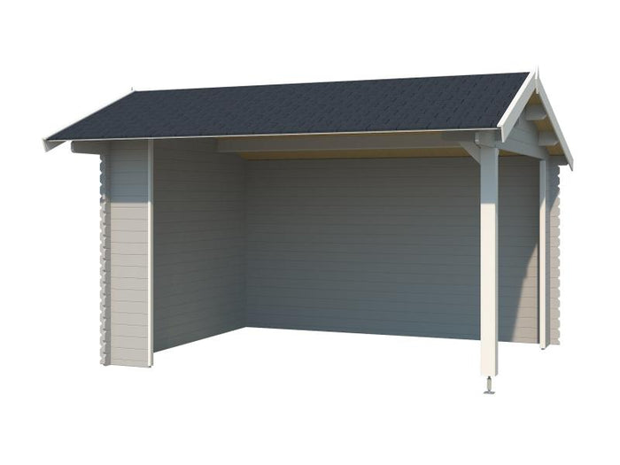 Lasita Unterstand / Lounge Kirian 300 Lichtgrau 28 mm