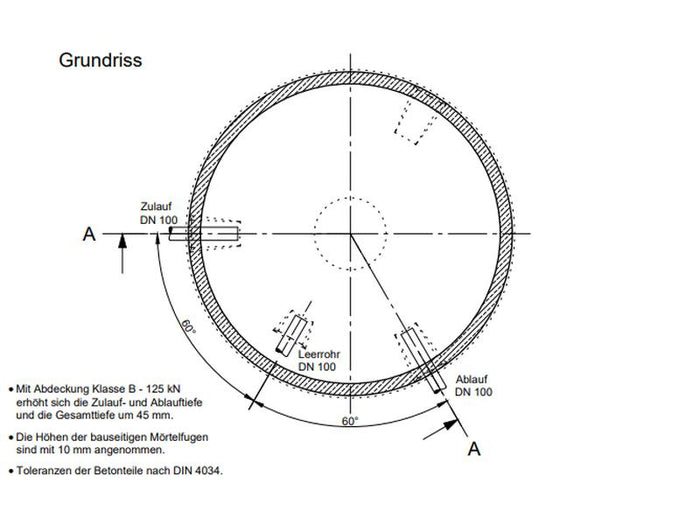 Mall Betonzisterne Family 11000 Liter, begehbar, ohne Filter