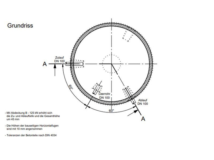 Mall Betonzisterne Family 15000 Liter, begehbar, ohne Filter