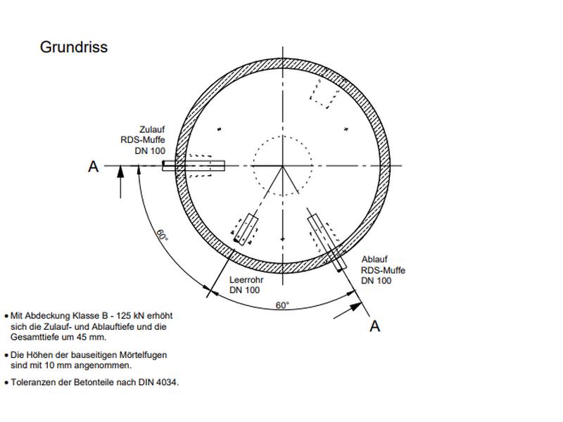 Mall Betonzisterne Family 4700 Liter, begehbar, ohne Filter