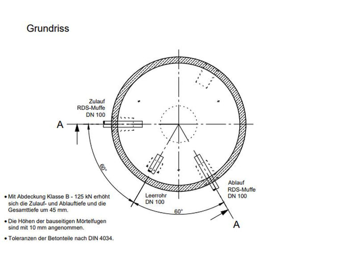 Mall Betonzisterne Family 7000 Liter, begehbar, ohne Filter