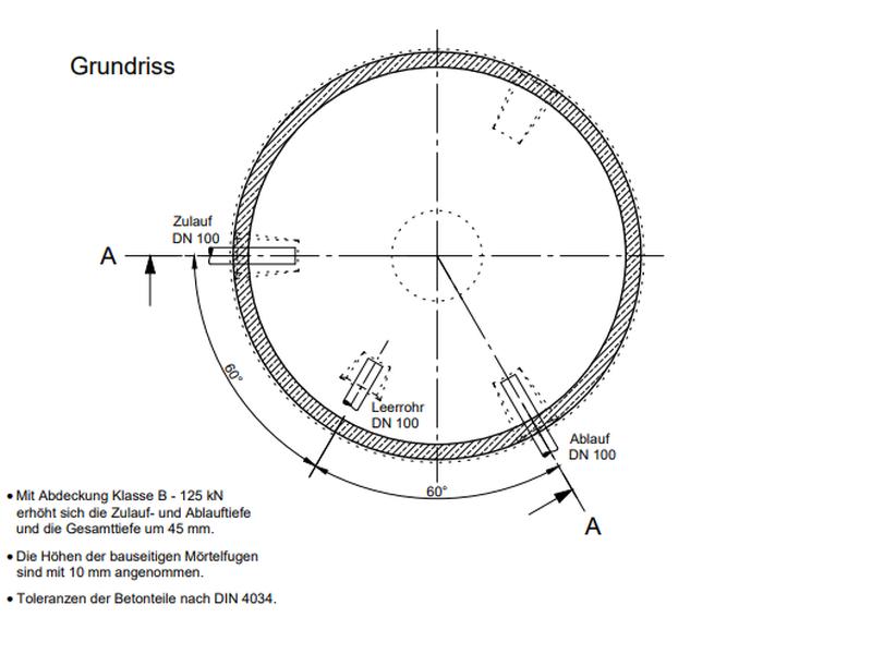 Mall Betonzisterne Family 7600 Liter, begehbar, ohne Filter