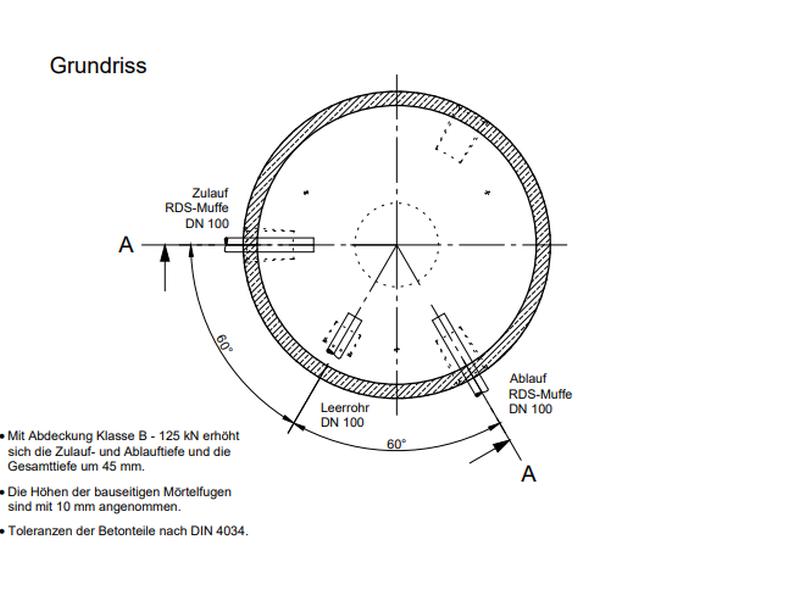 Mall Betonzisterne Family 8000 Liter, begehbar, ohne Filter