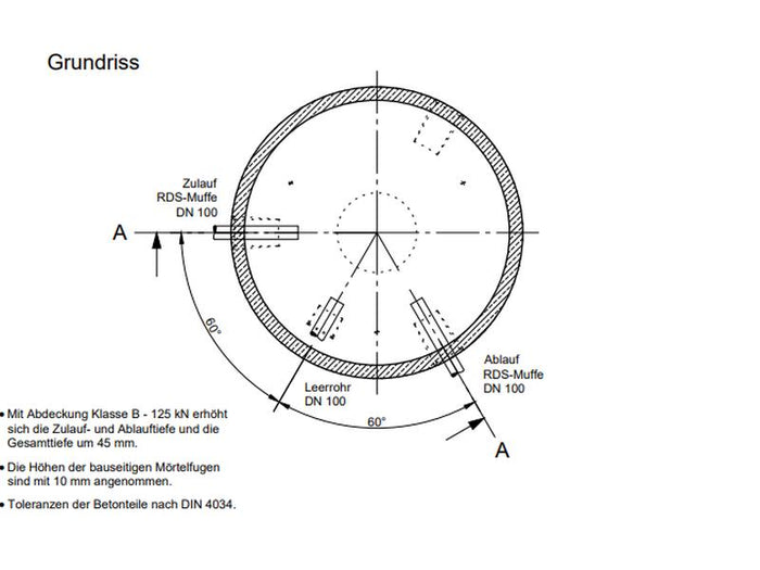 Mall Betonzisterne Family 8000 Liter, begehbar, ohne Filter