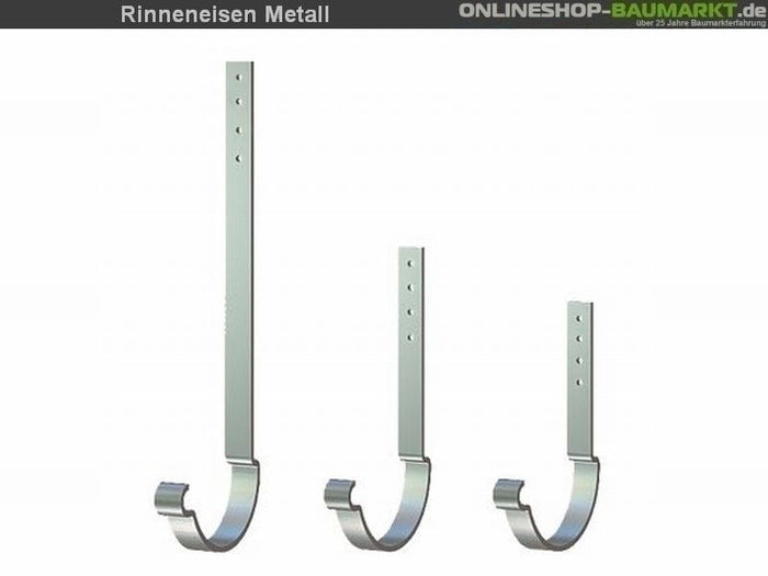 Metall-Dachrinne dunkelgrau Satteldach 900 cm