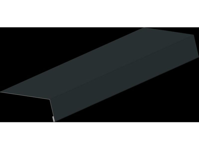 Montage Aluminium Rinneneinhang 200 cm, Typ 8 für Dachtraufe/Dachrinne anthrazit-grau - 1 Stück