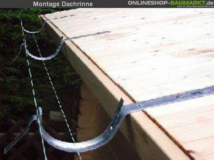 Montage Dachrinne 15 Meter
