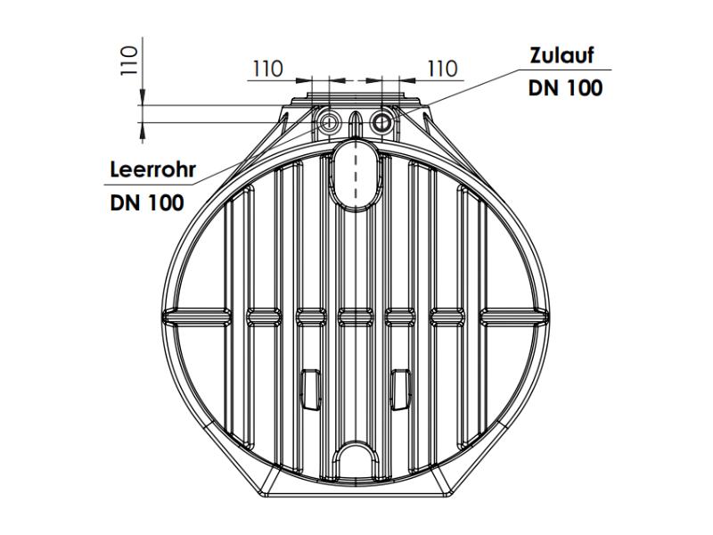Nautilus Atlantis Premium 12.500 Liter Retentionszisterne - Retentionsvolumen 5000 L