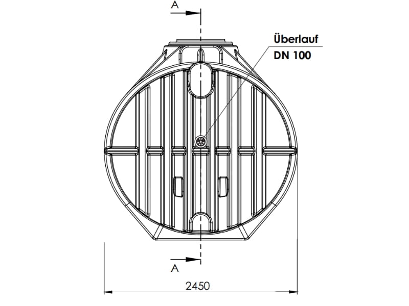 Nautilus Atlantis Premium 12.500 Liter Retentionszisterne - Retentionsvolumen 5000 L