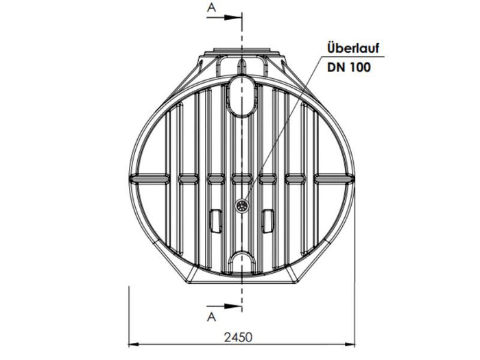 Nautilus Atlantis Premium 12.500 Liter Retentionszisterne - Retentionsvolumen 8000 L