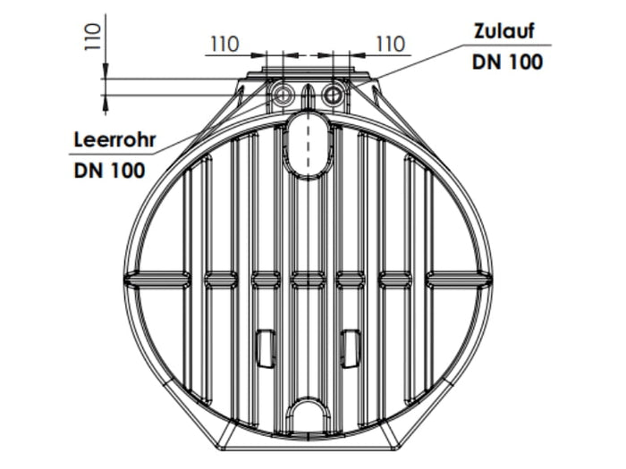 Nautilus Atlantis Premium 12.500 Liter Retentionszisterne - Retentionsvolumen 8000 L