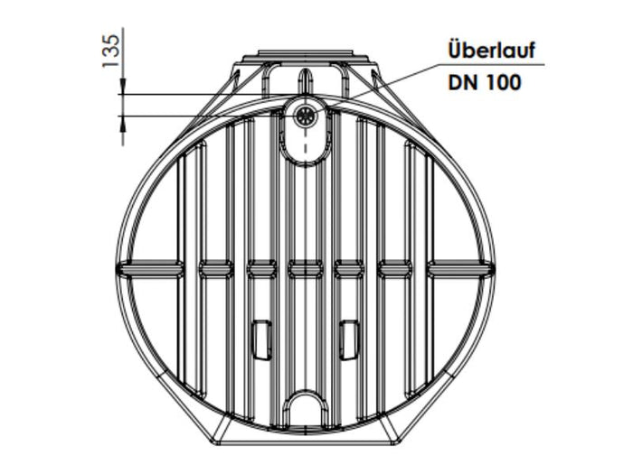 Nautilus Atlantis Premium-Zisterne 12.500 Liter mit vorinstalliertem Korbfilter & Siphon