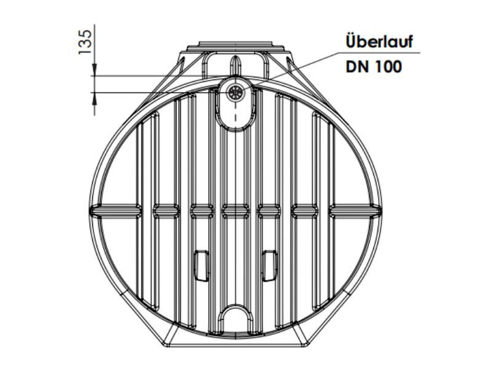 Nautilus Atlantis Premium-Zisterne 12.500 Liter mit vorinstalliertem Retentions- & Versickerungsfilt
