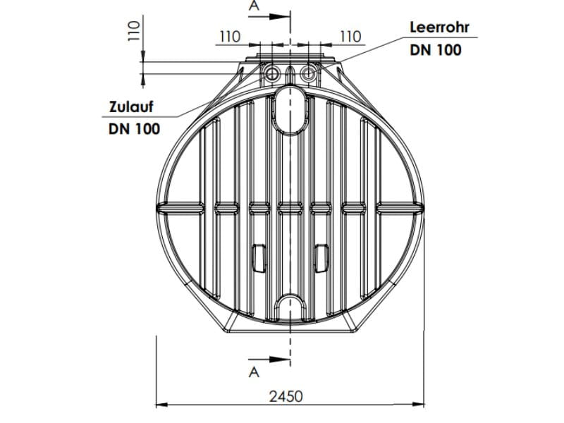Nautilus Atlantis Premium-Zisterne 12.500 Liter mit vorinstalliertem Retentions- & Versickerungsfilt