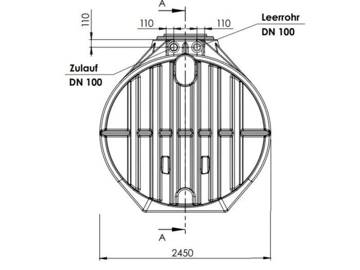 Nautilus Atlantis Premium-Zisterne 12.500 Liter mit vorinstalliertem Retentions- & Versickerungsfilt