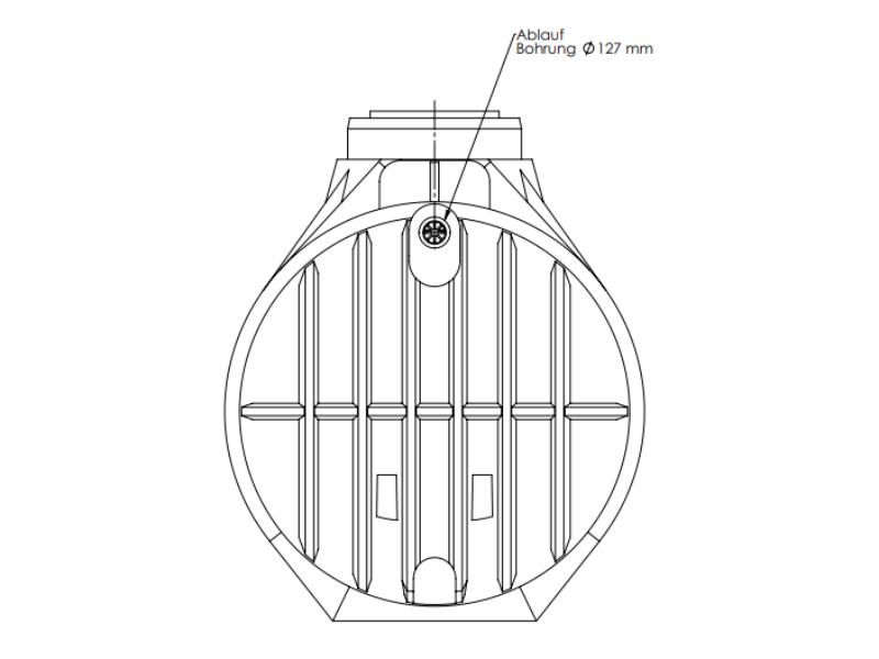 Nautilus Atlantis Premium-Zisterne 5.300 Liter mit vorinstalliertem Korbfilter & Siphon