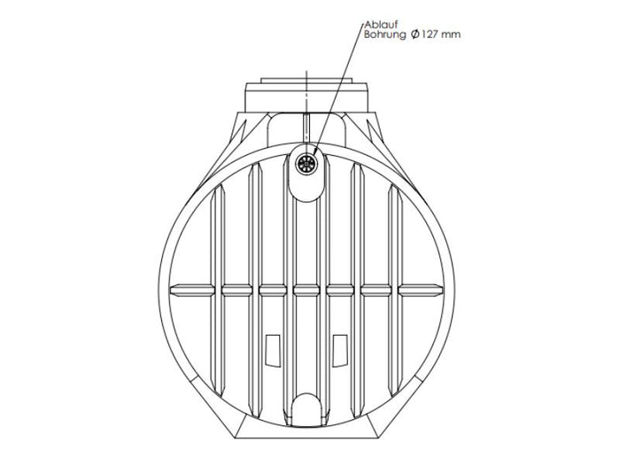 Nautilus Atlantis Premium-Zisterne 5.300 Liter mit vorinstalliertem Korbfilter & Siphon