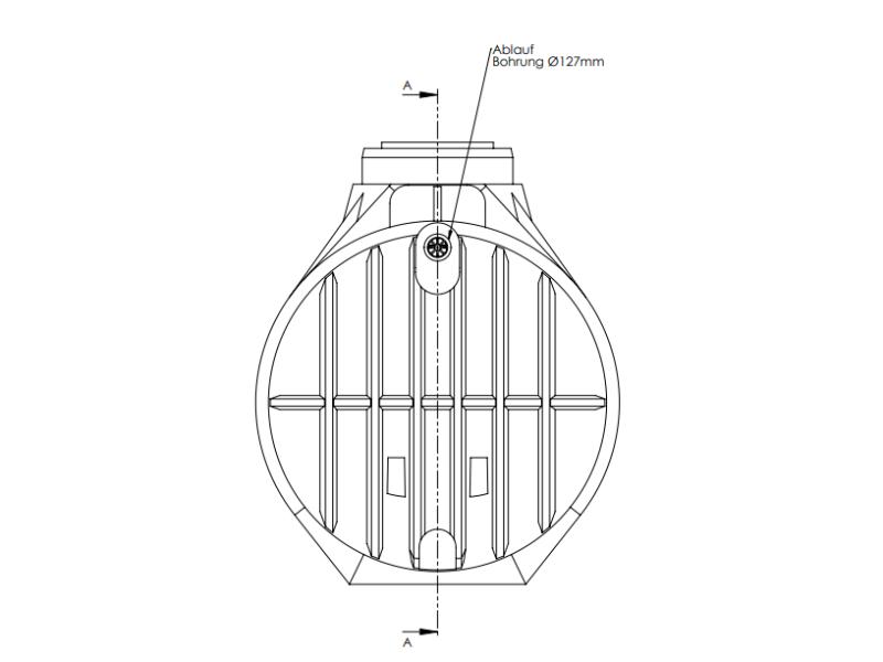 Nautilus Atlantis Premium-Zisterne 7.000 Liter mit vorinstalliertem Korbfilter & Siphon