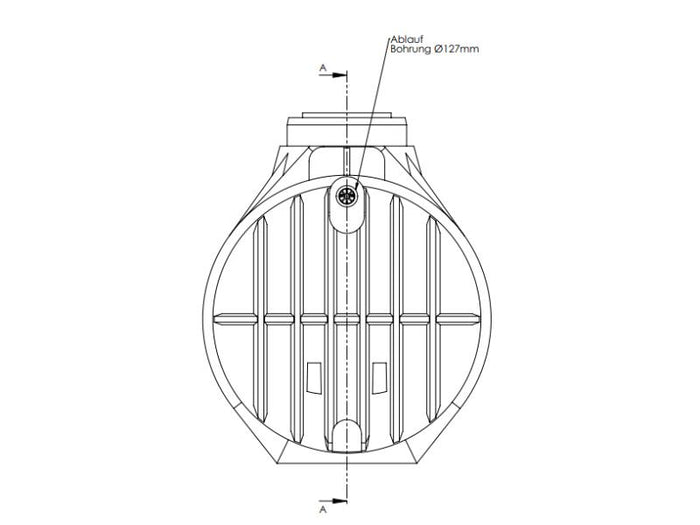 Nautilus Atlantis Premium-Zisterne 7.000 Liter mit vorinstalliertem Korbfilter & Siphon