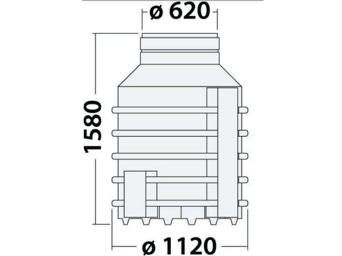 Nautilus Eco Linie 1.000 Liter ohne Bohrung