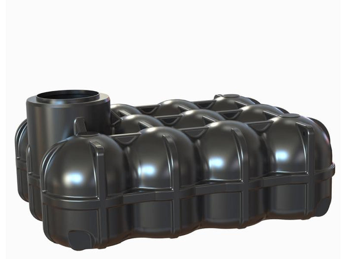 Nautilus Flachtank-Zisterne Hudson 5.000 Liter mit Pumpensumpf, Korbfilter & Siphon