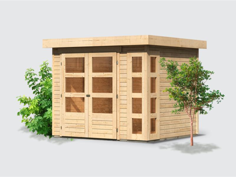 Osb smart choice Gartenhaus Kerken 3 natur inkl. Fußboden