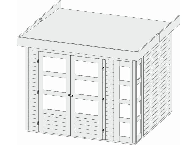 Osb smart choice Gartenhaus Kerken 3 natur inkl. Fußboden