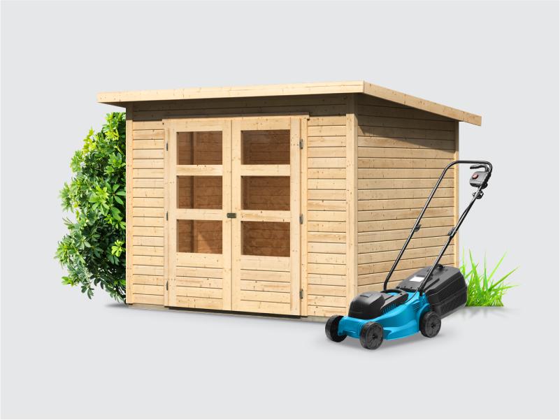 Osb smart choice Gartenhaus Stegen 3 natur inkl. Fußboden