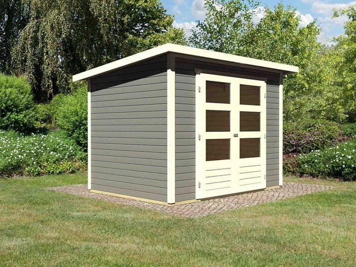 Osb smart choice Gartenhaus Stegen 3 terragrau inkl. Fußboden