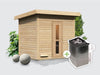 Osb smart choice Saunahaus Hella 3 38 mm - inkl. 9 kW Ofen integr. Steuerung - inkl. Dacheindeckung