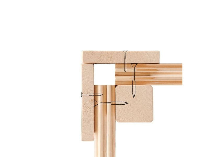 Osb smart choice Saunahaus Hella 3 38 mm - ohne Ofen - inkl. Dacheindeckung und Fußboden